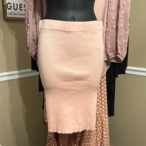 Double Zero Blush Pencil Skirt